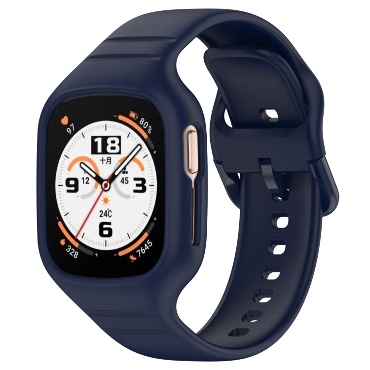 For Honor Watch 4 Integrated Fully Enclosed Silicone Watch Band