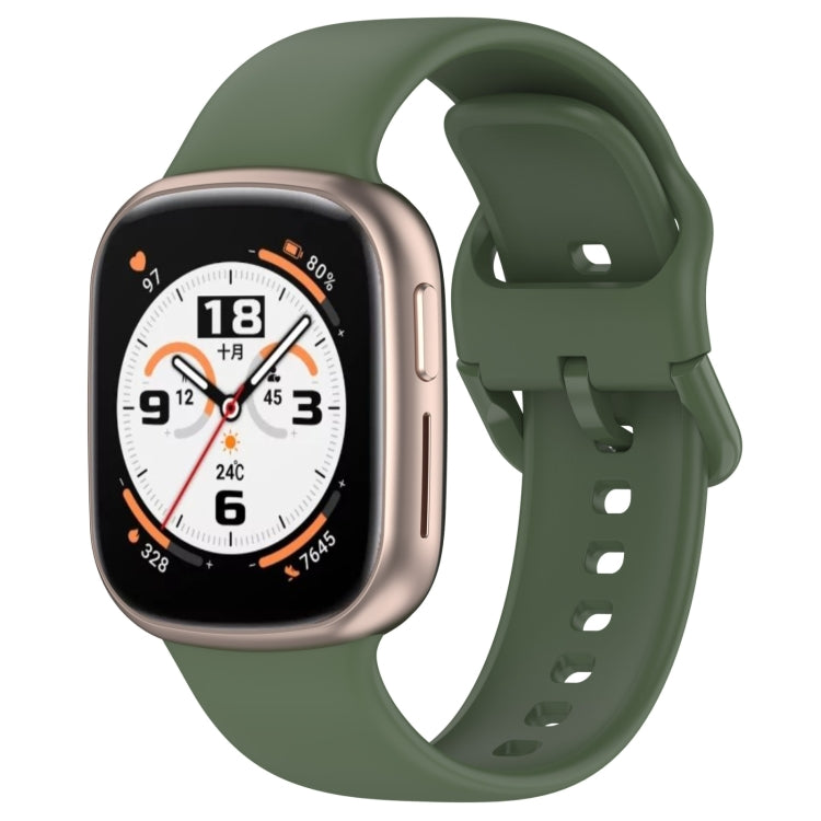 For Honor Watch 4 Solid Color Silicone Watch Band