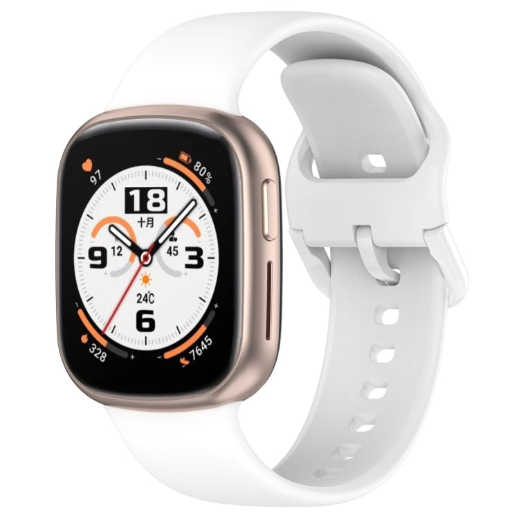 For Honor Watch 4 Solid Color Silicone Watch Band