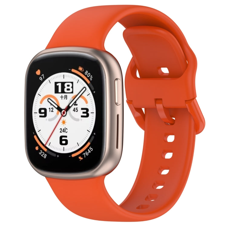For Honor Watch 4 Solid Color Silicone Watch Band