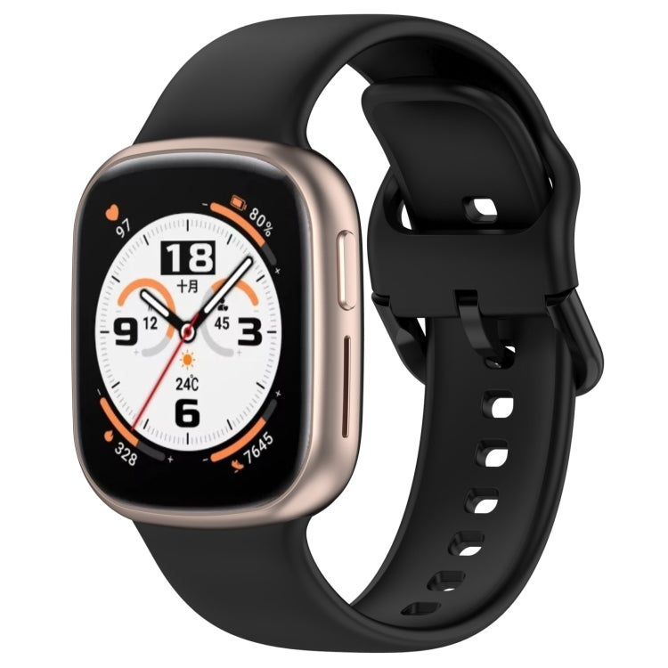 For Honor Watch 4 Solid Color Silicone Watch Band