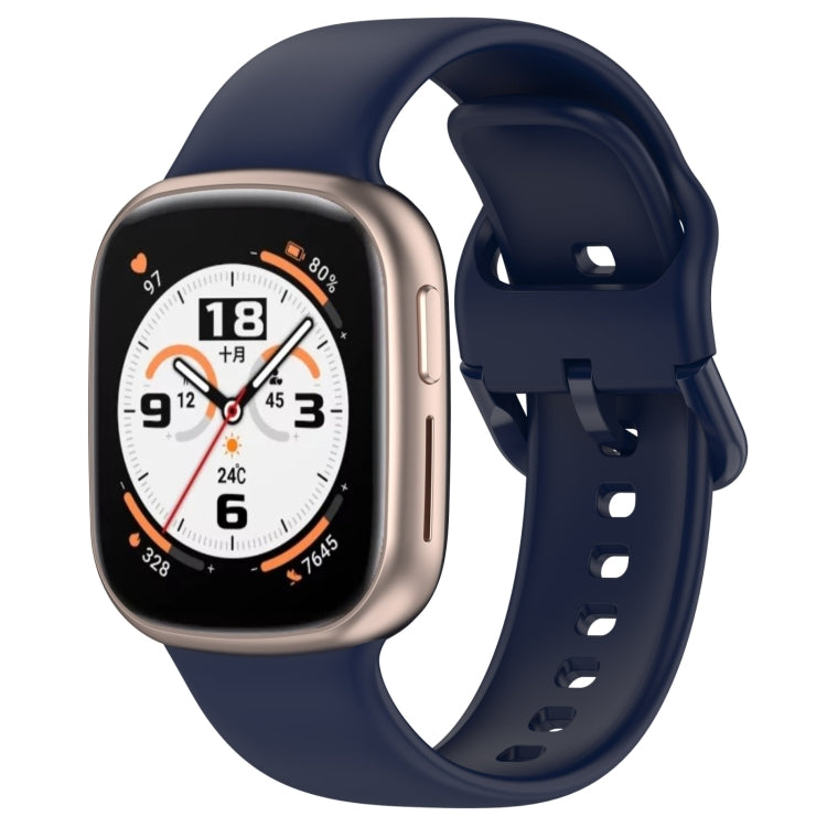 For Honor Watch 4 Solid Color Silicone Watch Band