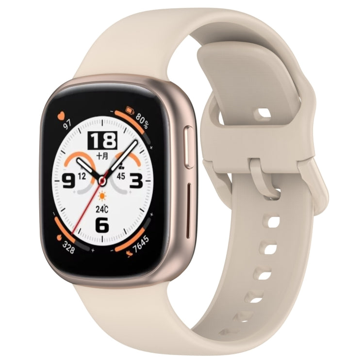 For Honor Watch 4 Solid Color Silicone Watch Band