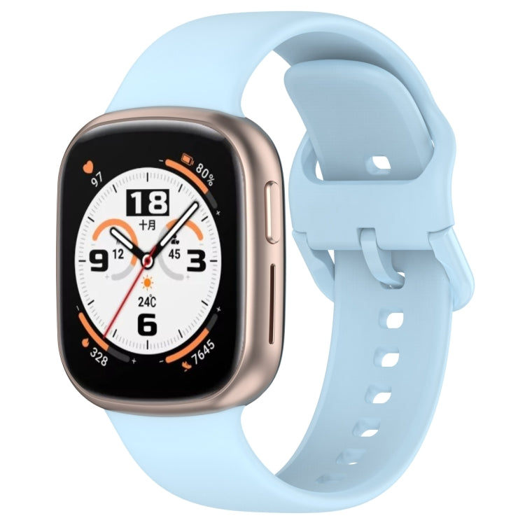 For Honor Watch 4 Solid Color Silicone Watch Band