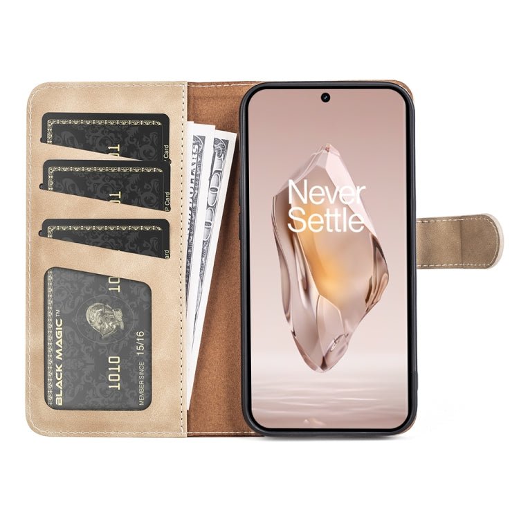 For OnePlus 12R Stitching Horizontal Flip Leather Phone Case