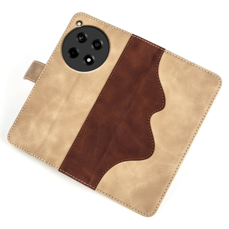 For OnePlus 12R Stitching Horizontal Flip Leather Phone Case
