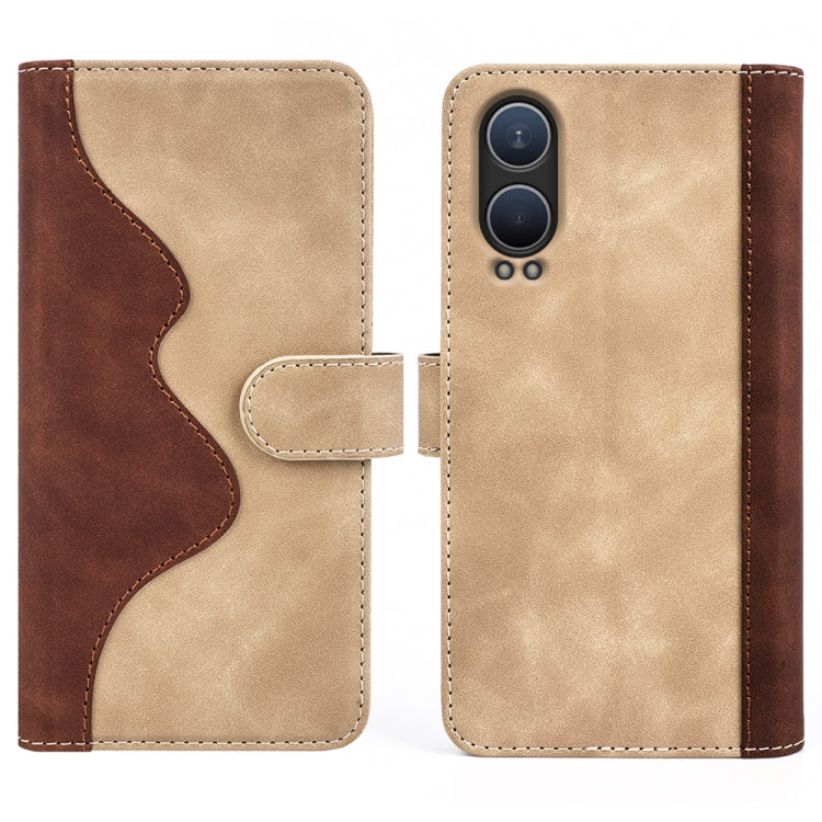 For OnePlus Nord CE4 Lite 5G Stitching Horizontal Flip Leather Phone Case