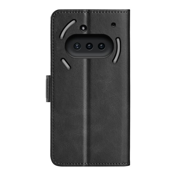 For Nothing Phone 3a Dual-side Magnetic Buckle Horizontal Flip Leather Phone Case