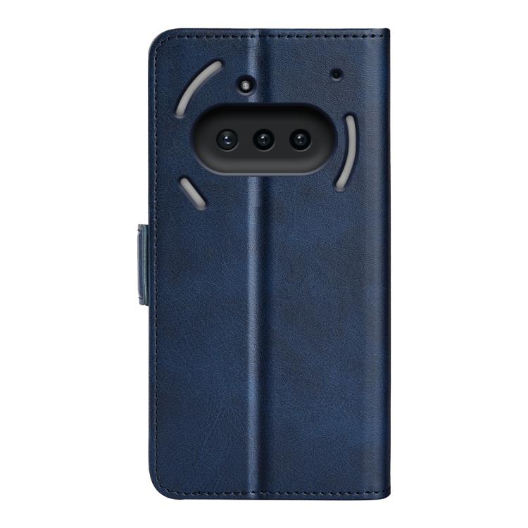 For Nothing Phone 3a Dual-side Magnetic Buckle Horizontal Flip Leather Phone Case