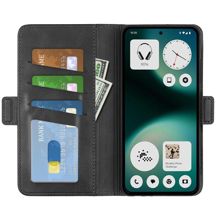 For Nothing Phone 3a Lite Dual-side Magnetic Buckle Horizontal Flip Leather Phone Case