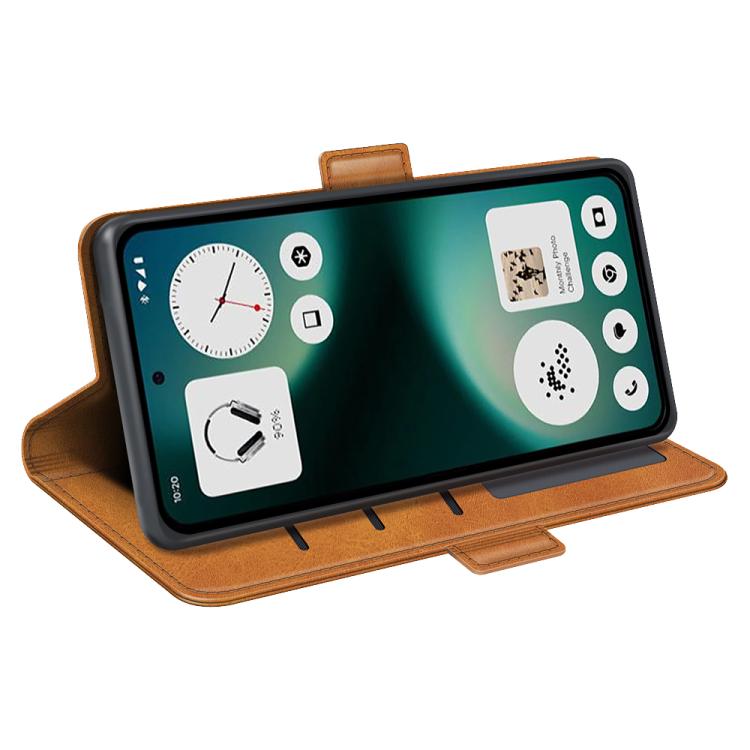 For Nothing Phone 3a Lite Dual-side Magnetic Buckle Horizontal Flip Leather Phone Case