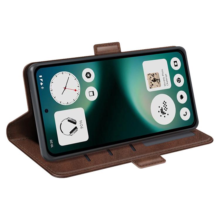 For Nothing Phone 3a Lite Dual-side Magnetic Buckle Horizontal Flip Leather Phone Case
