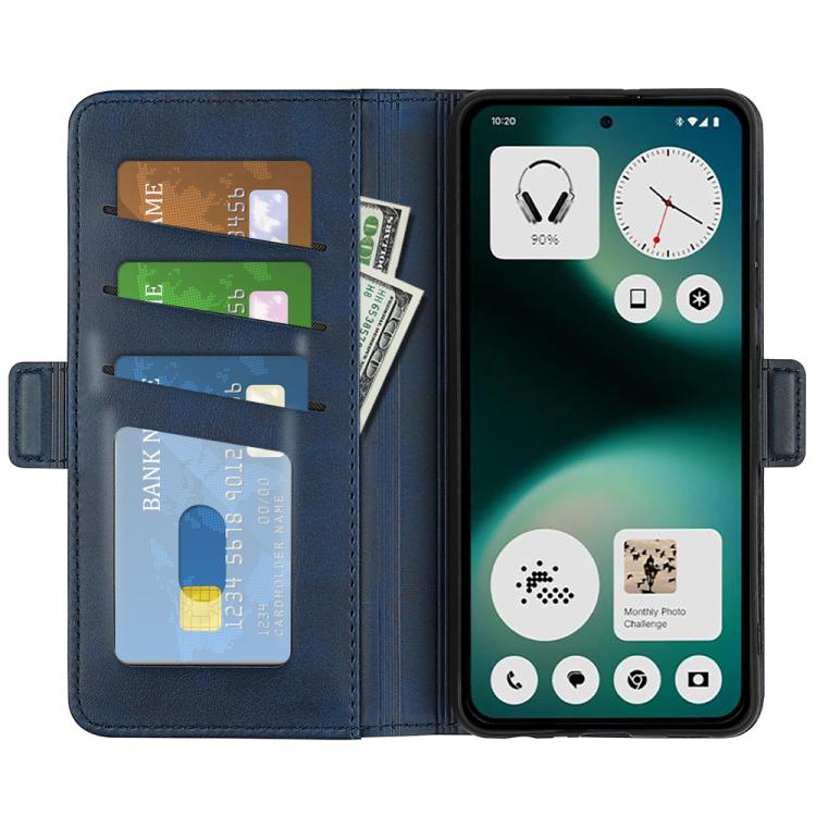 For Nothing Phone 3a Lite Dual-side Magnetic Buckle Horizontal Flip Leather Phone Case