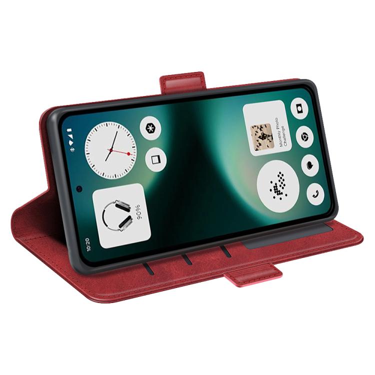 For Nothing Phone 3a Lite Dual-side Magnetic Buckle Horizontal Flip Leather Phone Case