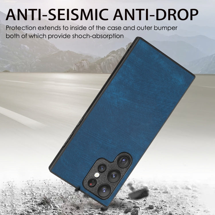 For Samsung Galaxy S24 5G Vintage Leather PC Back Cover Phone Case