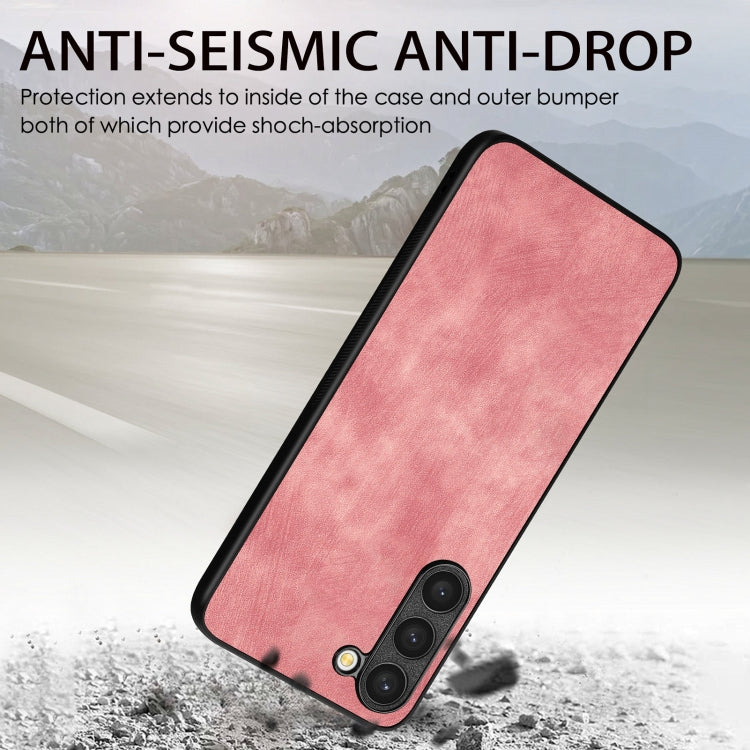 For Samsung Galaxy S25 5G Vintage Leather PC Back Cover Phone Case