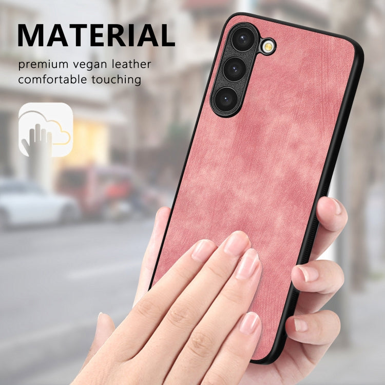 For Samsung Galaxy S25 5G Vintage Leather PC Back Cover Phone Case