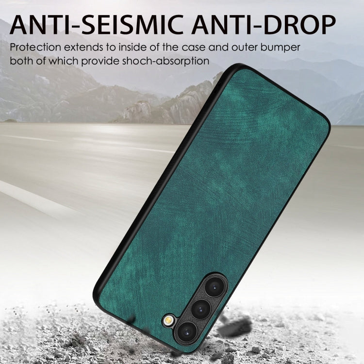 For Samsung Galaxy S25 5G Vintage Leather PC Back Cover Phone Case