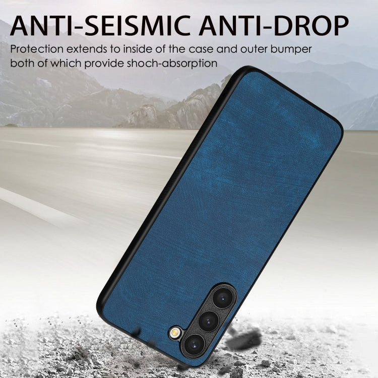 For Samsung Galaxy S25+ 5G Vintage Leather PC Back Cover Phone Case