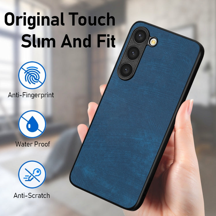 For Samsung Galaxy S25+ 5G Vintage Leather PC Back Cover Phone Case