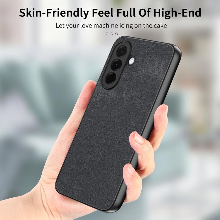 For Samsung Galaxy A56 5G Vintage Leather PC Back Cover Phone Case