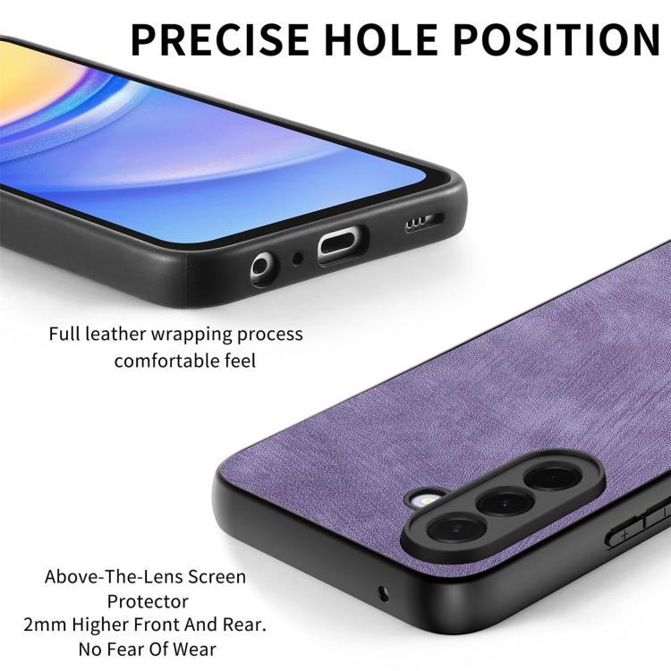 For Samsung Galaxy A56 5G Vintage Leather PC Back Cover Phone Case