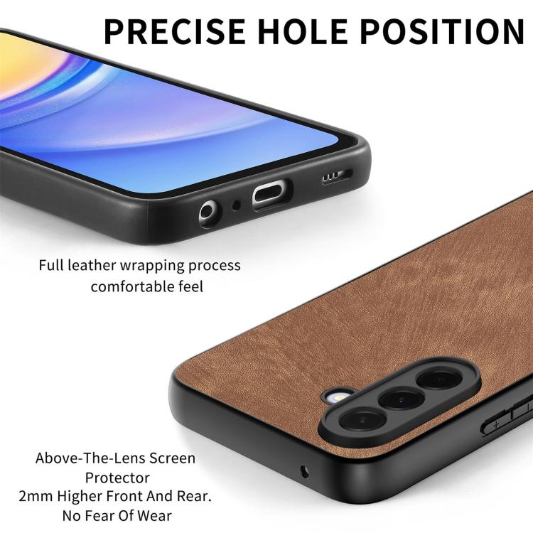 For Samsung Galaxy A56 5G Vintage Leather PC Back Cover Phone Case