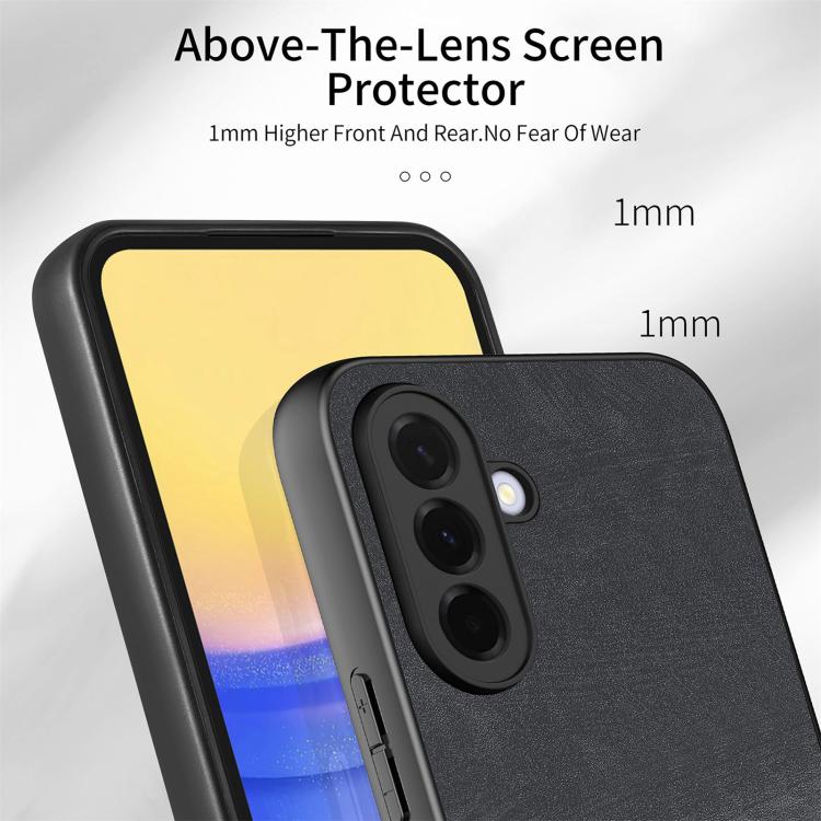 For Samsung Galaxy A36 5G Vintage Leather PC Back Cover Phone Case
