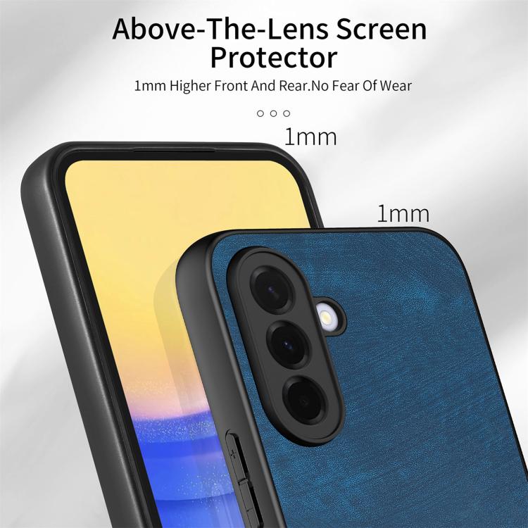 For Samsung Galaxy A36 5G Vintage Leather PC Back Cover Phone Case