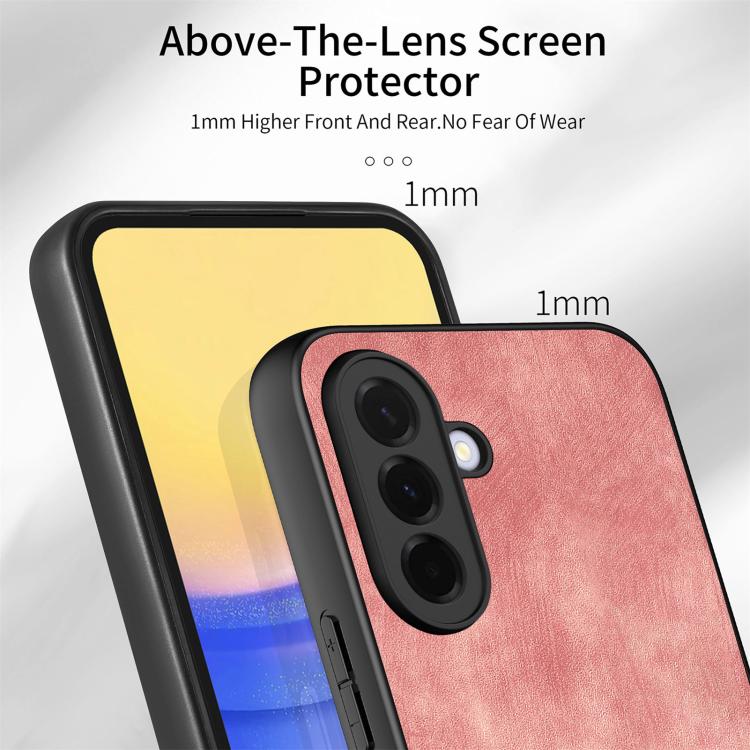 For Samsung Galaxy A37 5G Vintage Leather PC Back Cover Phone Case