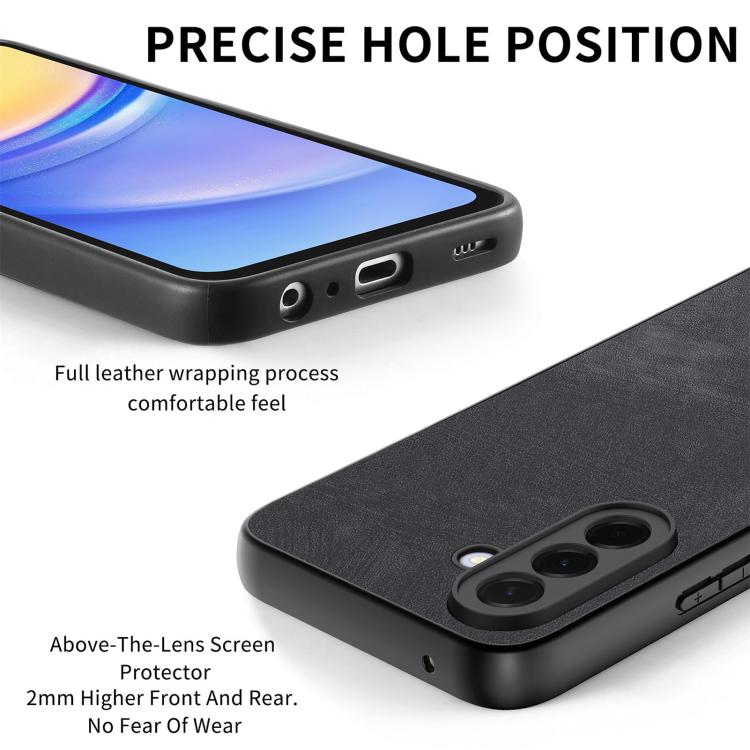 For Samsung Galaxy A57 5G Vintage Leather PC Back Cover Phone Case