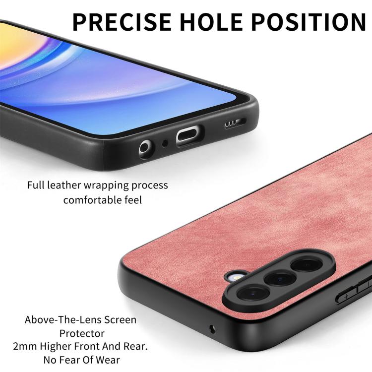 For Samsung Galaxy A57 5G Vintage Leather PC Back Cover Phone Case