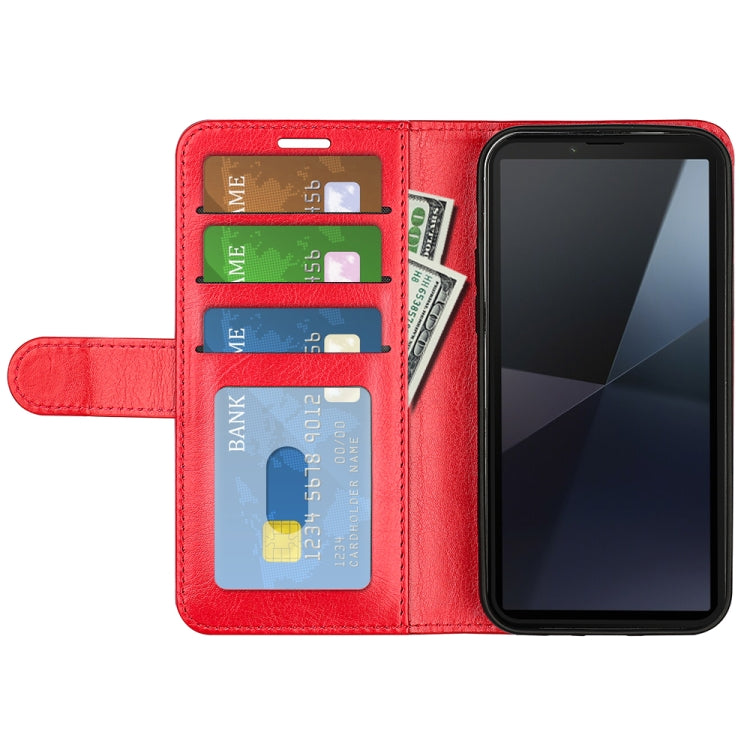 For Sony Xperia 10 VI R64 Texture Horizontal Flip Leather Phone Case