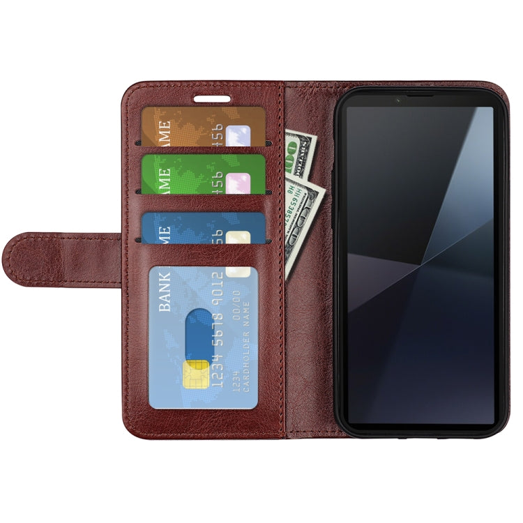 For Sony Xperia 10 VI R64 Texture Horizontal Flip Leather Phone Case