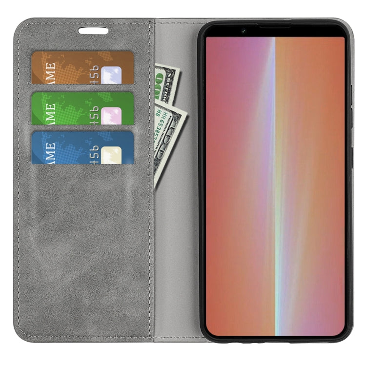 For Sony Xperia 5 V Retro-skin  Magnetic Suction Leather Phone Case