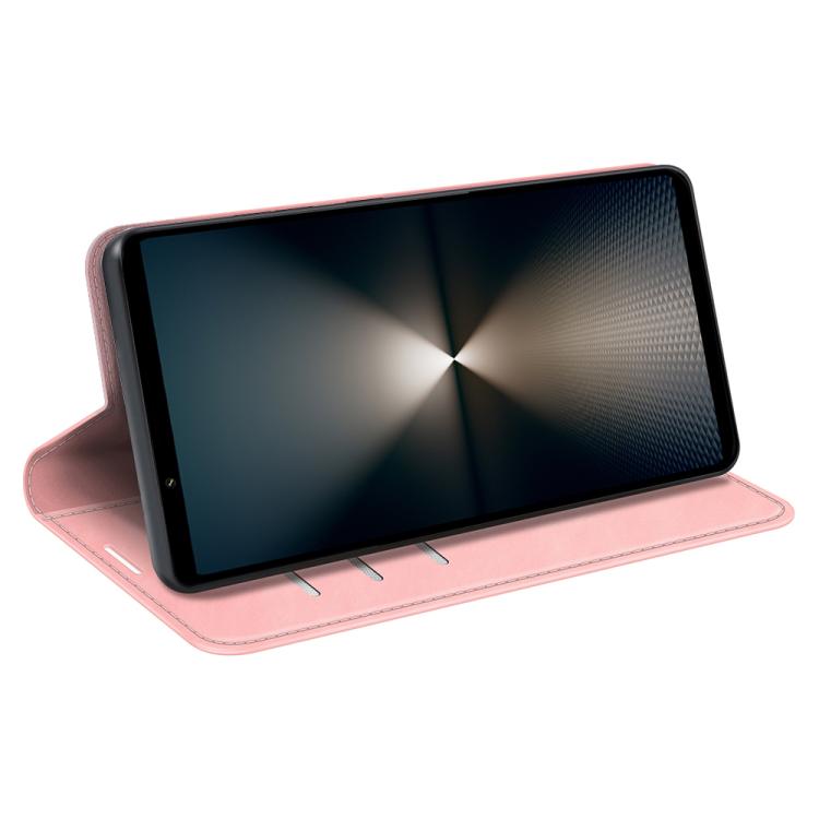 For Sony Xperia 1 VII Retro-skin Magnetic Suction Leather Phone Case