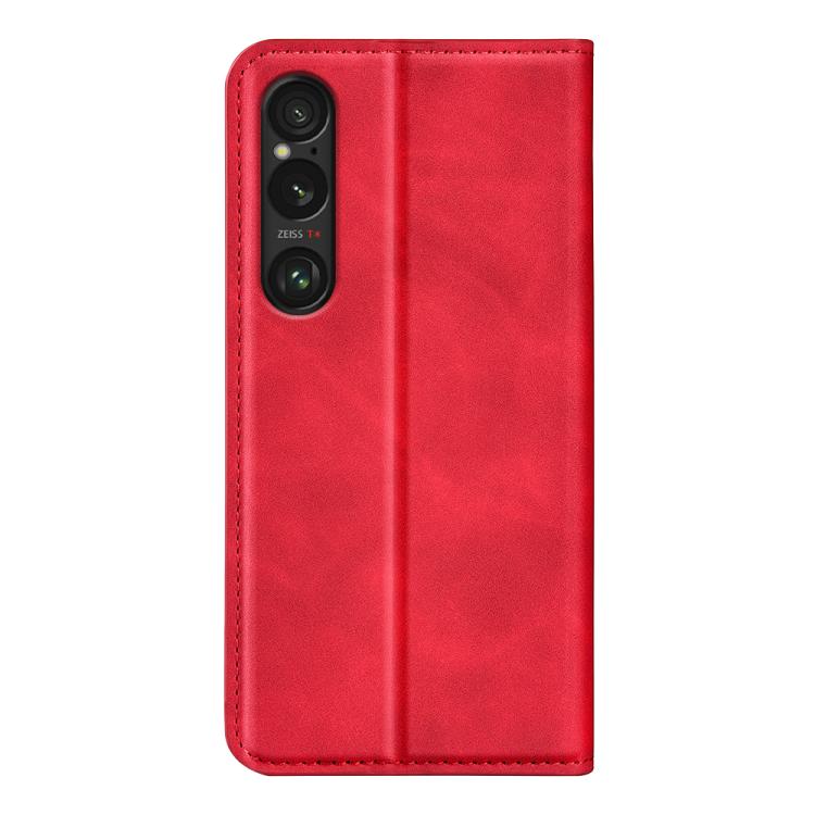 For Sony Xperia 1 VII Retro-skin Magnetic Suction Leather Phone Case