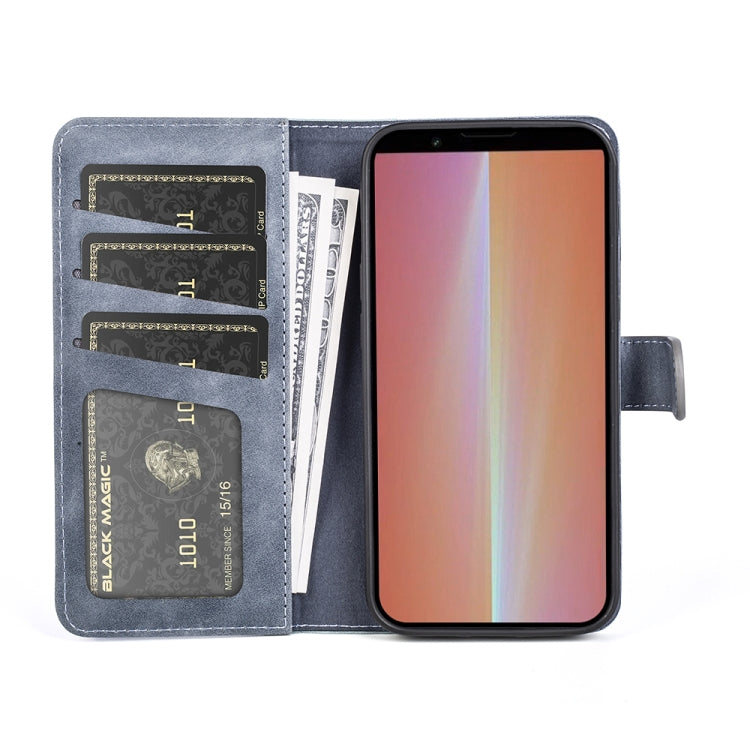 For Sony Xperia 5 V Stitching Horizontal Flip Leather Phone Case