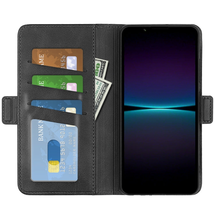 For Sony Xperia 1 VI Dual-side Magnetic Buckle Horizontal Flip Leather Phone Case
