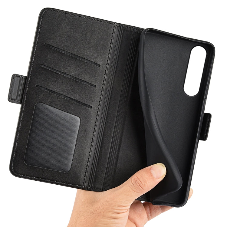 For Sony Xperia 1 VI Dual-side Magnetic Buckle Horizontal Flip Leather Phone Case