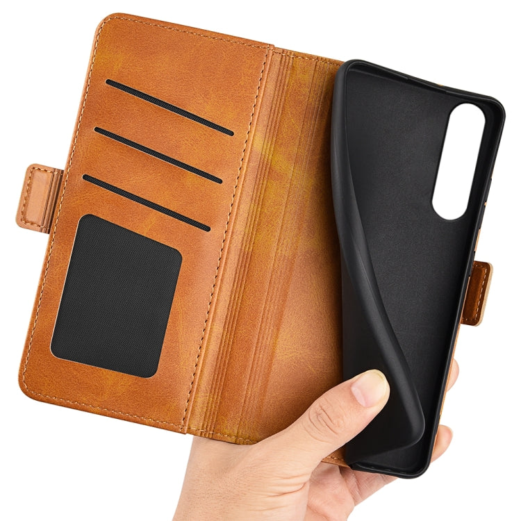 For Sony Xperia 1 VI Dual-side Magnetic Buckle Horizontal Flip Leather Phone Case