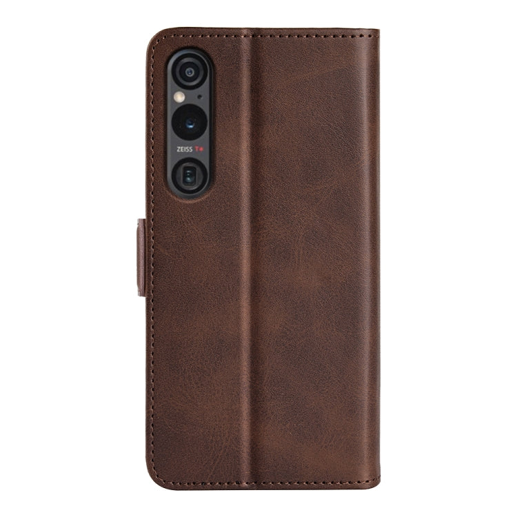 For Sony Xperia 1 VI Dual-side Magnetic Buckle Horizontal Flip Leather Phone Case
