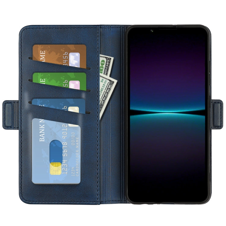 For Sony Xperia 1 VI Dual-side Magnetic Buckle Horizontal Flip Leather Phone Case