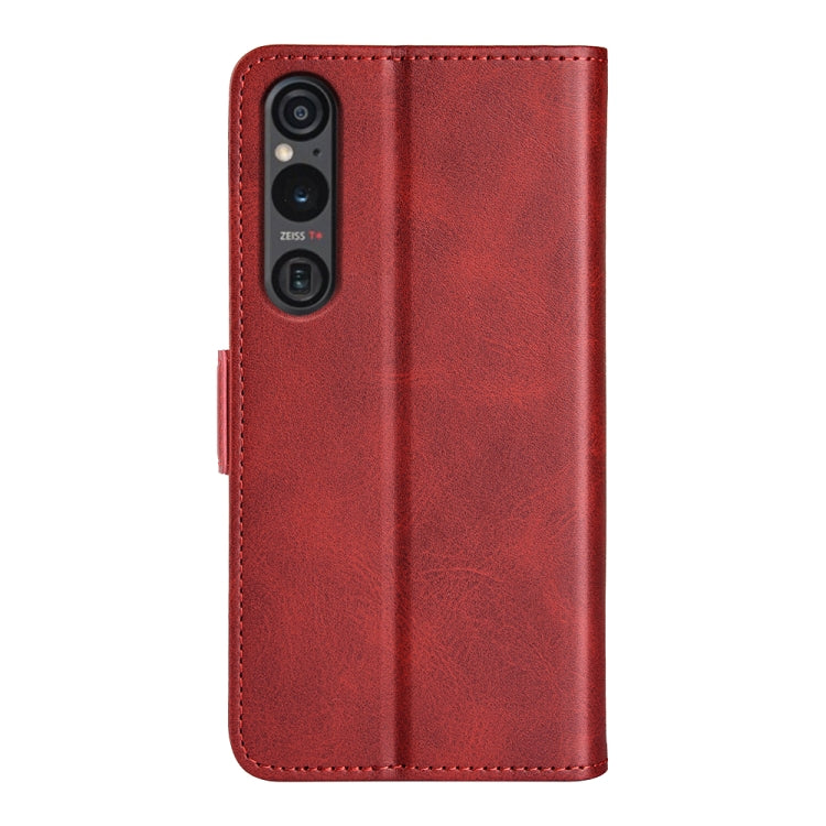 For Sony Xperia 1 VI Dual-side Magnetic Buckle Horizontal Flip Leather Phone Case