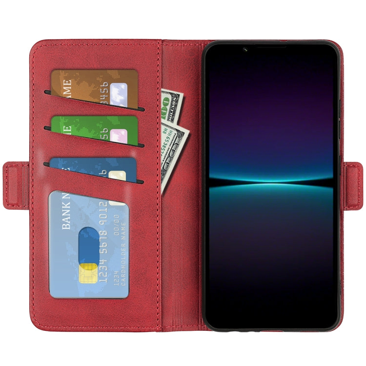 For Sony Xperia 1 VI Dual-side Magnetic Buckle Horizontal Flip Leather Phone Case