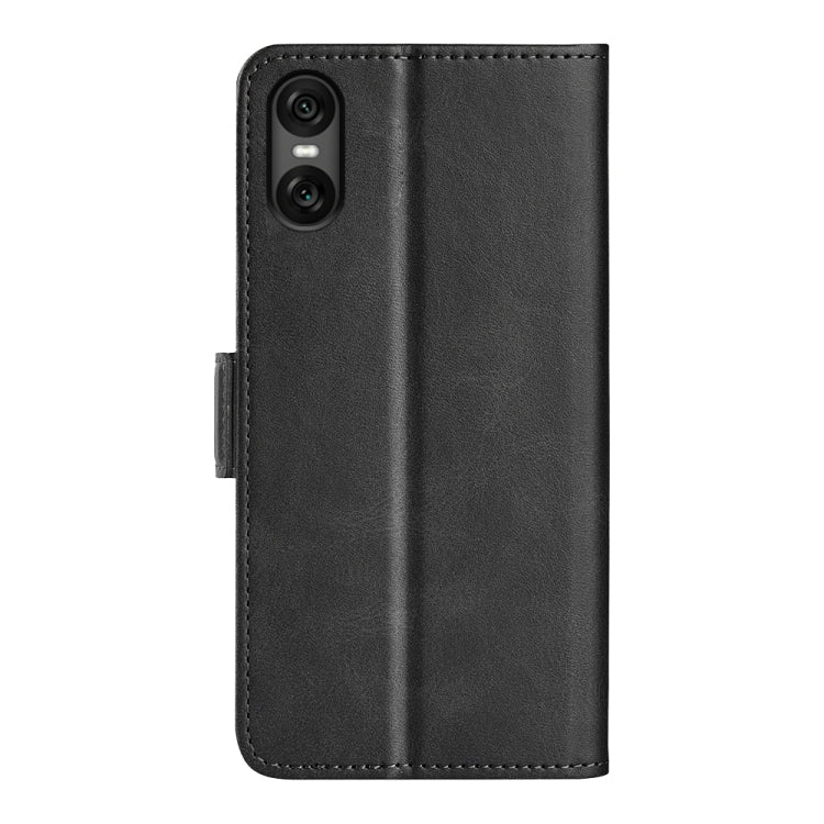 For Sony Xperia 10 VI Dual-side Magnetic Buckle Horizontal Flip Leather Phone Case