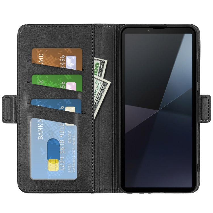 For Sony Xperia 10 VI Dual-side Magnetic Buckle Horizontal Flip Leather Phone Case
