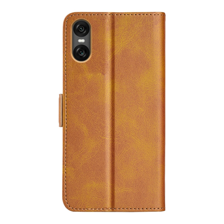 For Sony Xperia 10 VI Dual-side Magnetic Buckle Horizontal Flip Leather Phone Case
