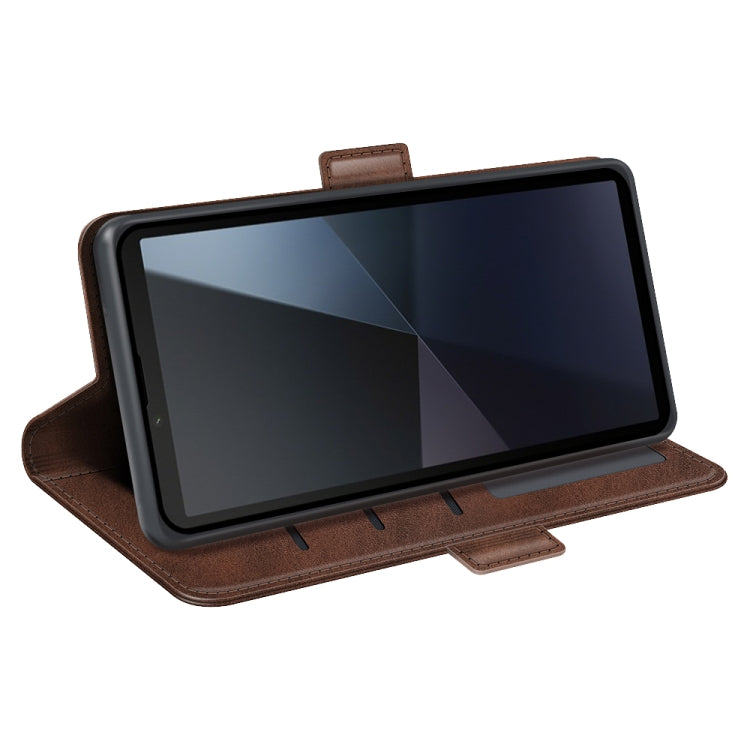 For Sony Xperia 10 VI Dual-side Magnetic Buckle Horizontal Flip Leather Phone Case