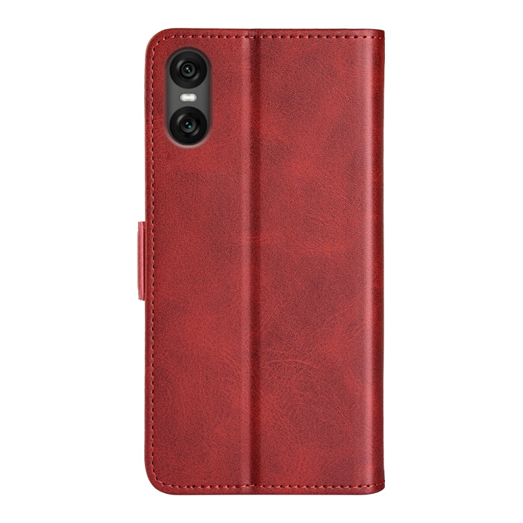 For Sony Xperia 10 VI Dual-side Magnetic Buckle Horizontal Flip Leather Phone Case